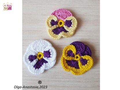 Pansies crochet