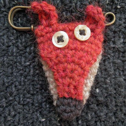 Fox Blanket Pin