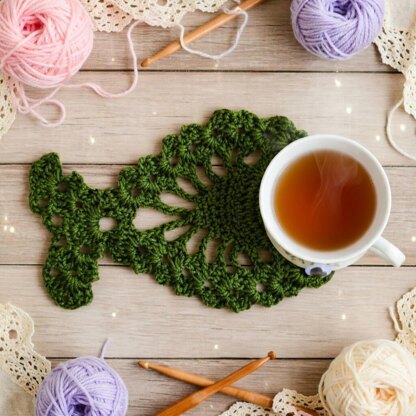 Crochet Fish Coaster Pdf + Video Tutorial