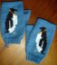 Penguin fingerless gloves