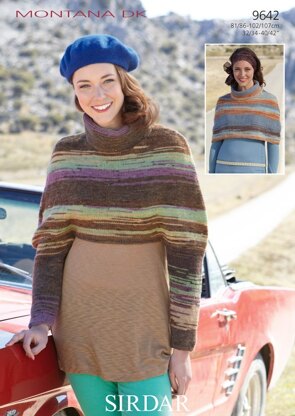 Cape with and without Sleeves in Sirdar Montana DK