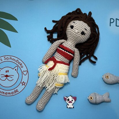 Island Princess amigurumi doll