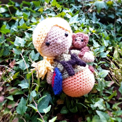 Jane Goodall and Chimpanzee Amigurumi crochet iconic people anthropologist primatologist