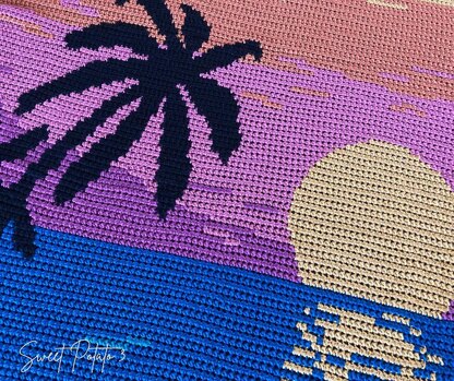 Tropical Sunset Blanket