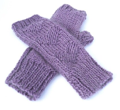 3 hearts fingerless gloves