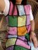 Solid granny squares dress/vest pattern