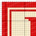 Initial Letter F Pillow Mini C2C Crochet Pattern Bordered Cushion ABC Name Bolster