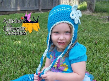 Braid-less Blossoms Earflap Beanie