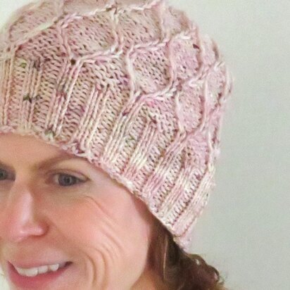 Trellis Beanie - knitting pattern