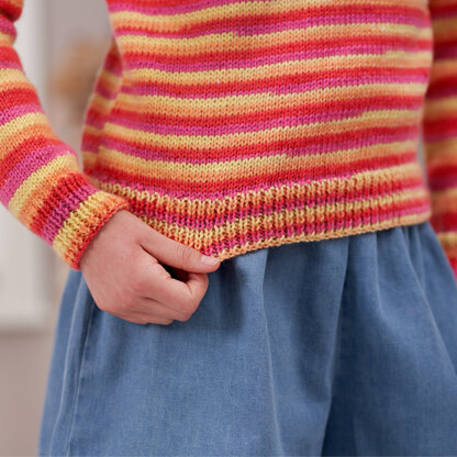 Hide & Seek Jumper in West Yorkshire Spinners Bo Peep Luxury Baby DK - DBP0223 - Downloadable PDF