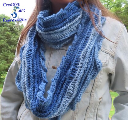 Sea Breeze Long Infinity Scarf 3 Sizes