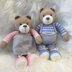 Big Brother, Little Sister Teddy Bears in Deramores Studio Baby Soft DK - Downloadable PDF