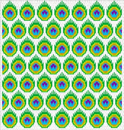 Enchanted Peacock Plumes blanket & table runner