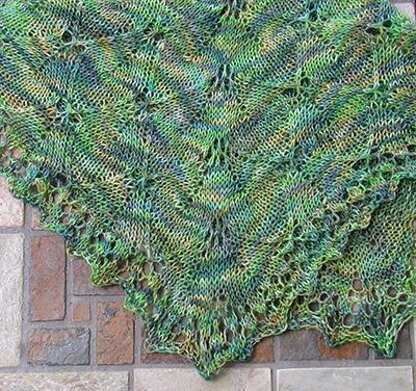 Green Leaf Shawlette