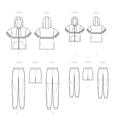 Simplicity Boys' and Men's Tracksuit S9482 - Sewing Pattern