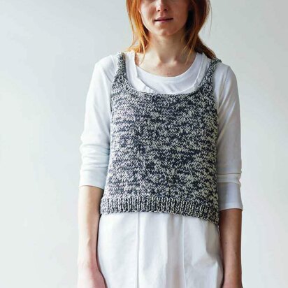 Breezy Vest Top in Erika Knight Gossypium Cotton - Downloadable PDF