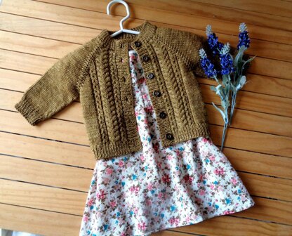 Velvet Acorn Baby Cardigan