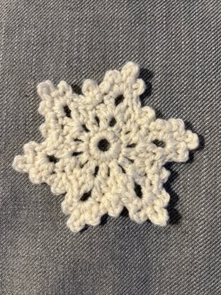 Snowflake Ornament Crochet in Red Heart Niki - LW4064EN