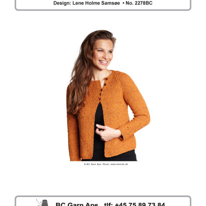 Asymmetric Raglan Cardigan in BC Garn Sarah Tweed - 2278BC - Downloadable PDF