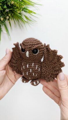 Crochet Owl Pattern, amigurumi bird pattern, crochet plushie
