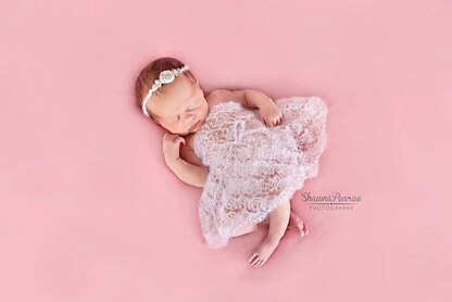 139 Dainty blossom newborn dress