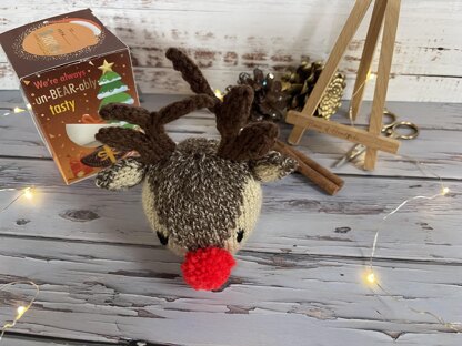 Rudolph Inspired Chocolate Orange Cover Knitting Pattern