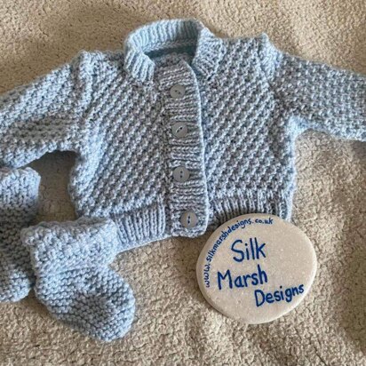 ARCHIE - Baby Cardigan & Booties