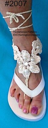 2007 - FLORAL barefoot wedding sandal