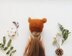 Fox helmet for toy or doll