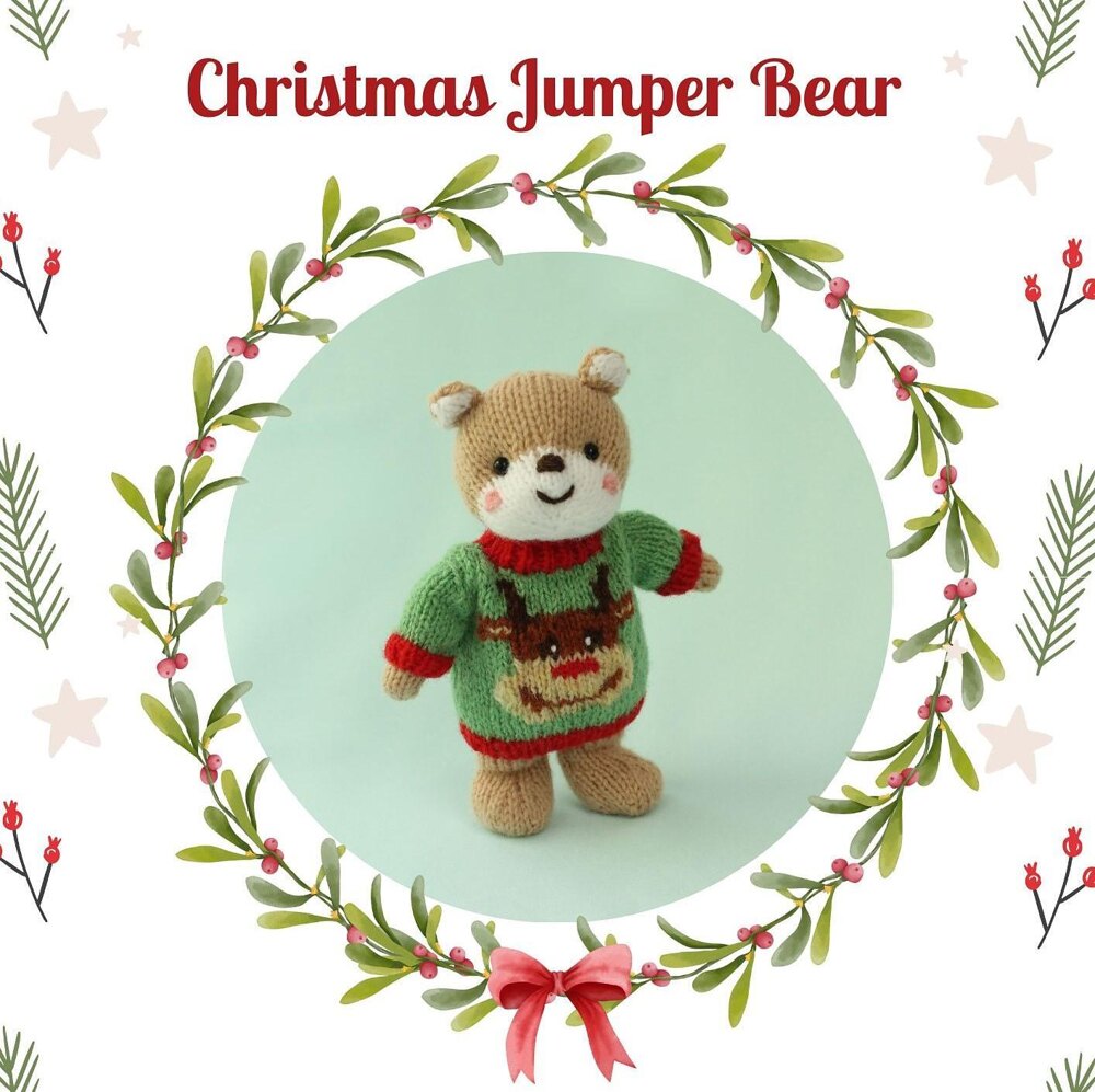 Bear christmas jumper hotsell