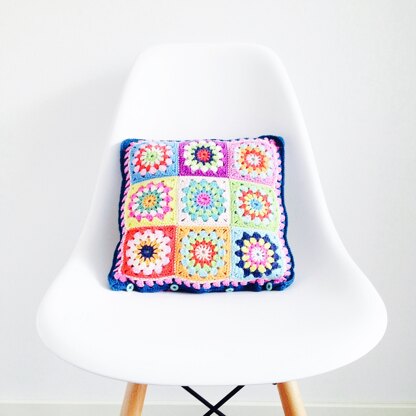 Granny Square Cushion