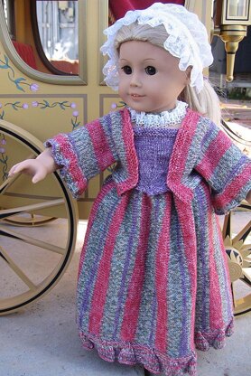 Tea Time Colonial Dress for American Girl