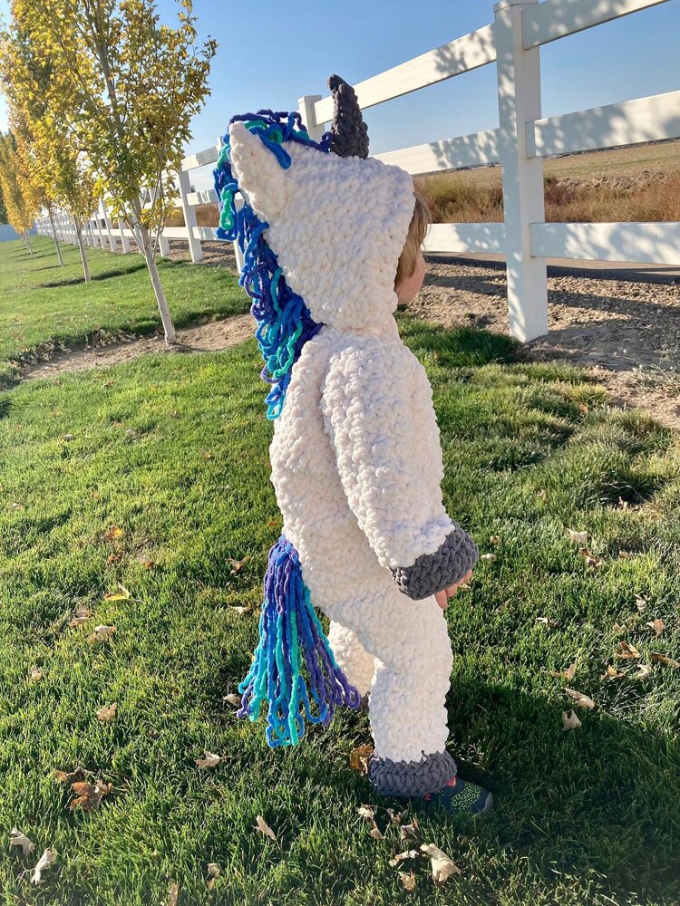 Crochet newborn unicorn sales outfit