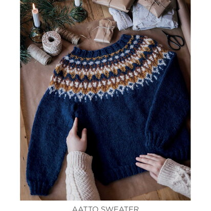 Aatto Sweater in Novita - 0070013 - Downloadable PDF - knitting pattern