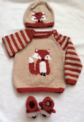 Fox Cub Sweater Set