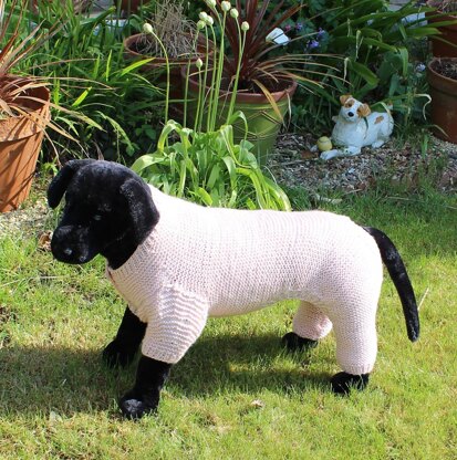 Dog Chunky Garter Stitch Onesie