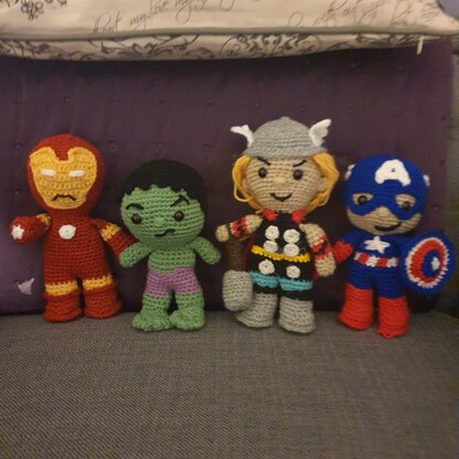 Amigurumi Marvel superheroes