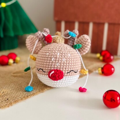 Santa and Rudolf Ornaments