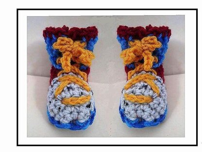 619 COLORFUL BOOTIES, Newborn to 1 year