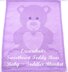 Sweetheart Teddy Bear Baby/Toddler Blanket