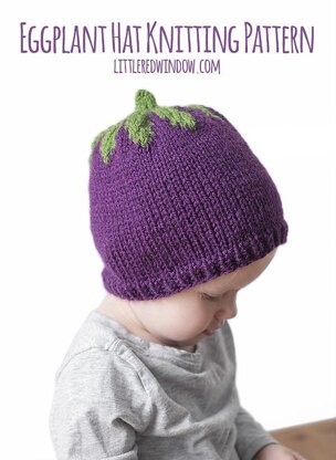 Adorable Eggplant Hat