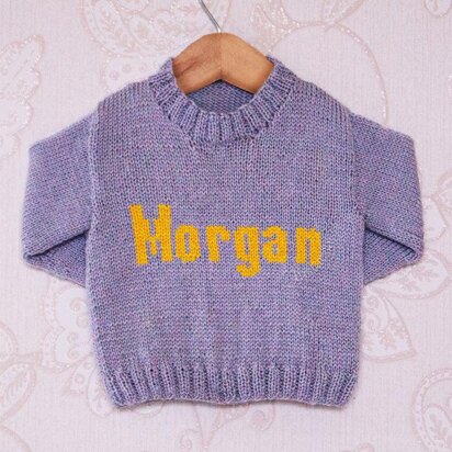 Intarsia - Morgan Moniker Chart - Childrens Sweater