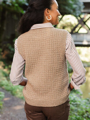 North End Vest in Berroco Remix Wool - Downloadable PDF