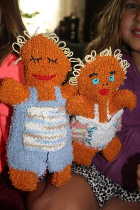 Gingerbread Childrens Bath Mitts