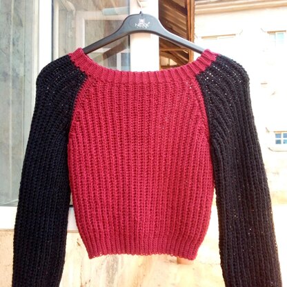 Pinopino Crochet Knit Look Sweater