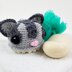 Sassy the Sugar Glider Scrubby Amigurumi