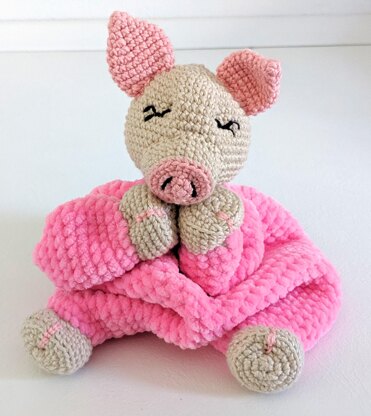 Sleepy Pig Comforter, Pig Lovey