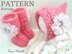 Knitting PATTERN Baby Set Hat and Shoes Baby Girl Newborn