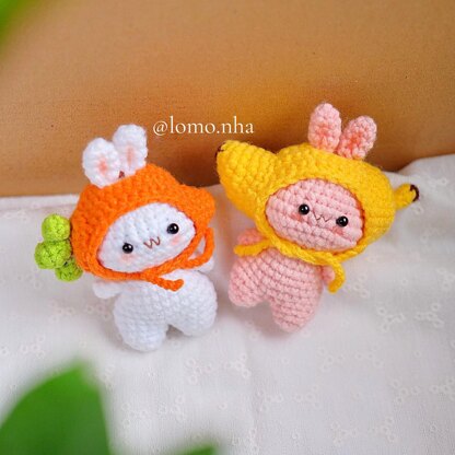 3 in 1 Mini Bunny with hat