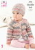 Sweater, Cardigan and Hats Knitted in King Cole Drifter For Baby - 5846 - Downloadable PDF